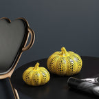 Contemporary Resin Pumpkin Sculpture - Stylish Home Decor Accent