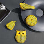Contemporary Resin Pumpkin Sculpture - Stylish Home Decor Accent