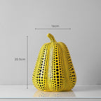 Contemporary Resin Pumpkin Sculpture - Stylish Home Decor Accent