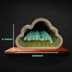Mirrored Glass Design Table Lamp in Tulip Shape
