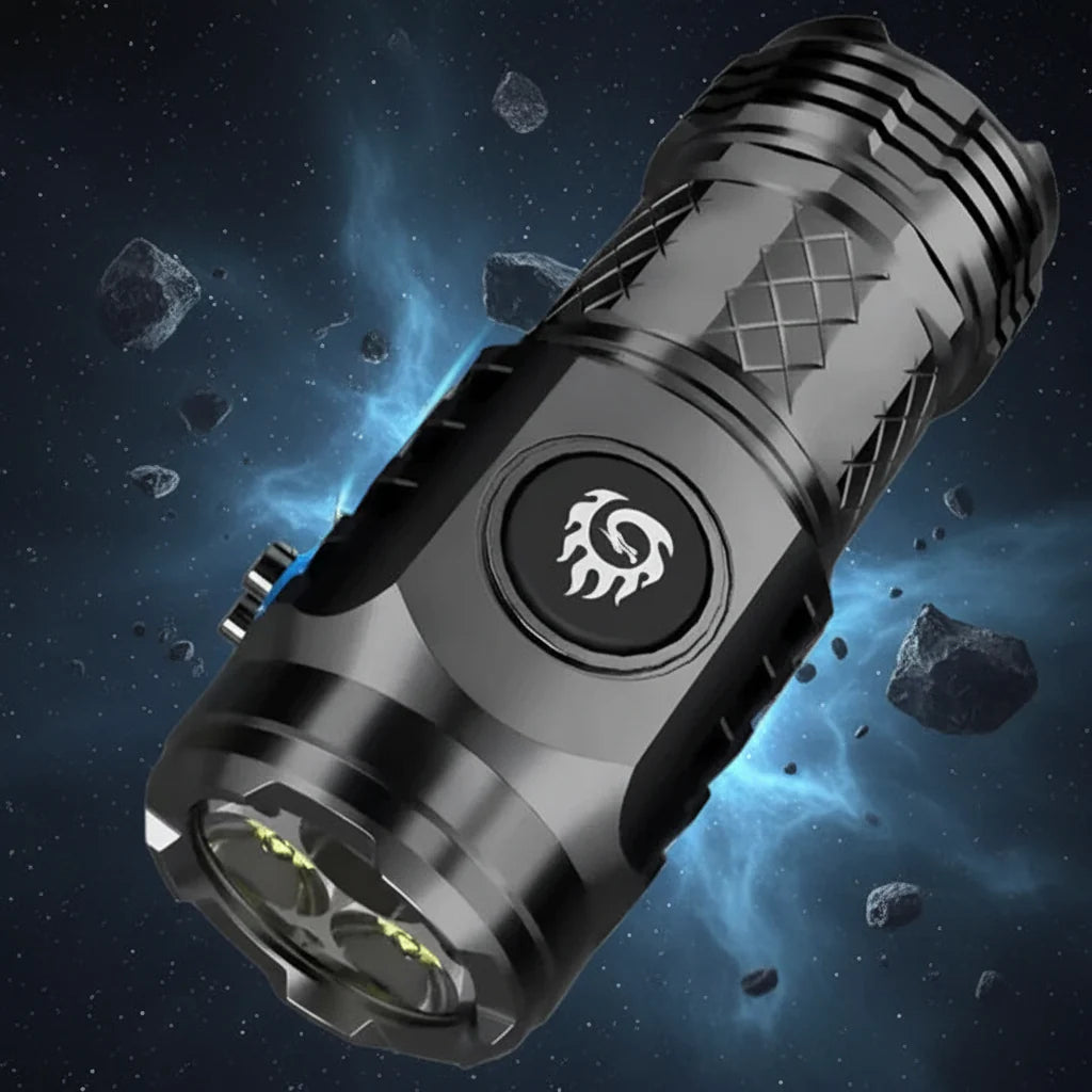 Compact LED Torch - Rechargeable, Waterproof Mini Flashlight