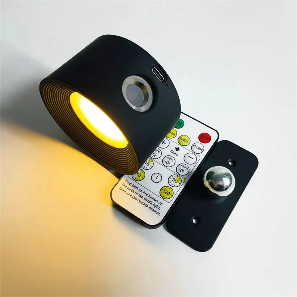 LED Night Lamp – Cordless Rotating Wall Light