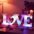 Battery Operated Heart Shaped LED Wall Light - Valentine's Day Decor