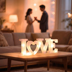 Battery Operated Heart Shaped LED Wall Light - Valentine's Day Decor