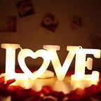Battery Operated Heart Shaped LED Wall Light - Valentine's Day Decor
