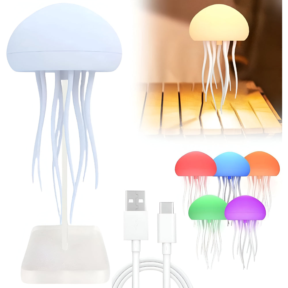 Jellyfish Design LED Mood Lamp – Ambient Night Light Decoration