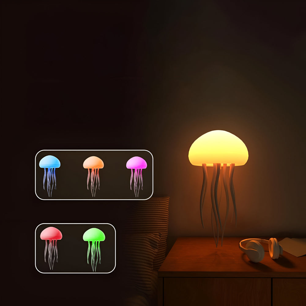 Jellyfish Design LED Mood Lamp – Ambient Night Light Decoration