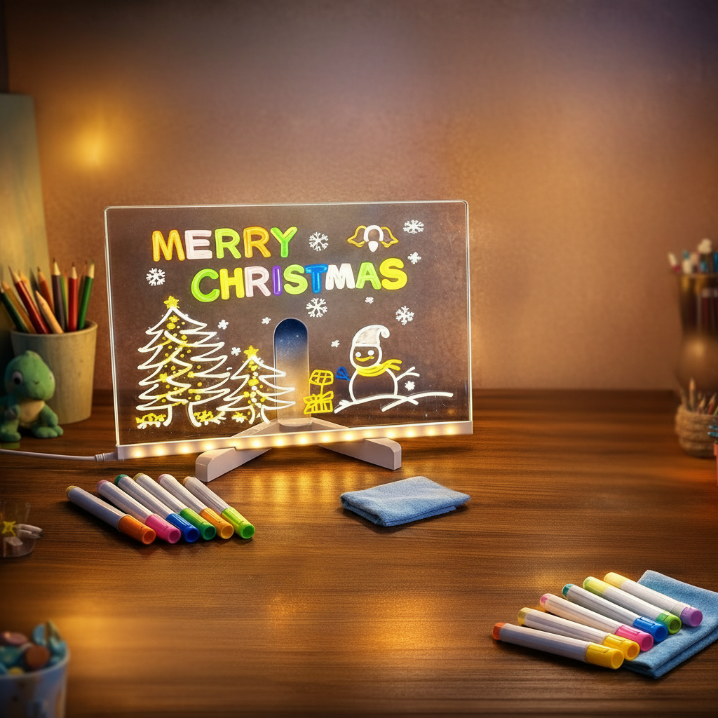 Light Up Writing Tablet for Kids - Reusable LED Drawing Board