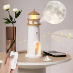 LED Lamp for Room Decor with Lighthouse Night Light Projection