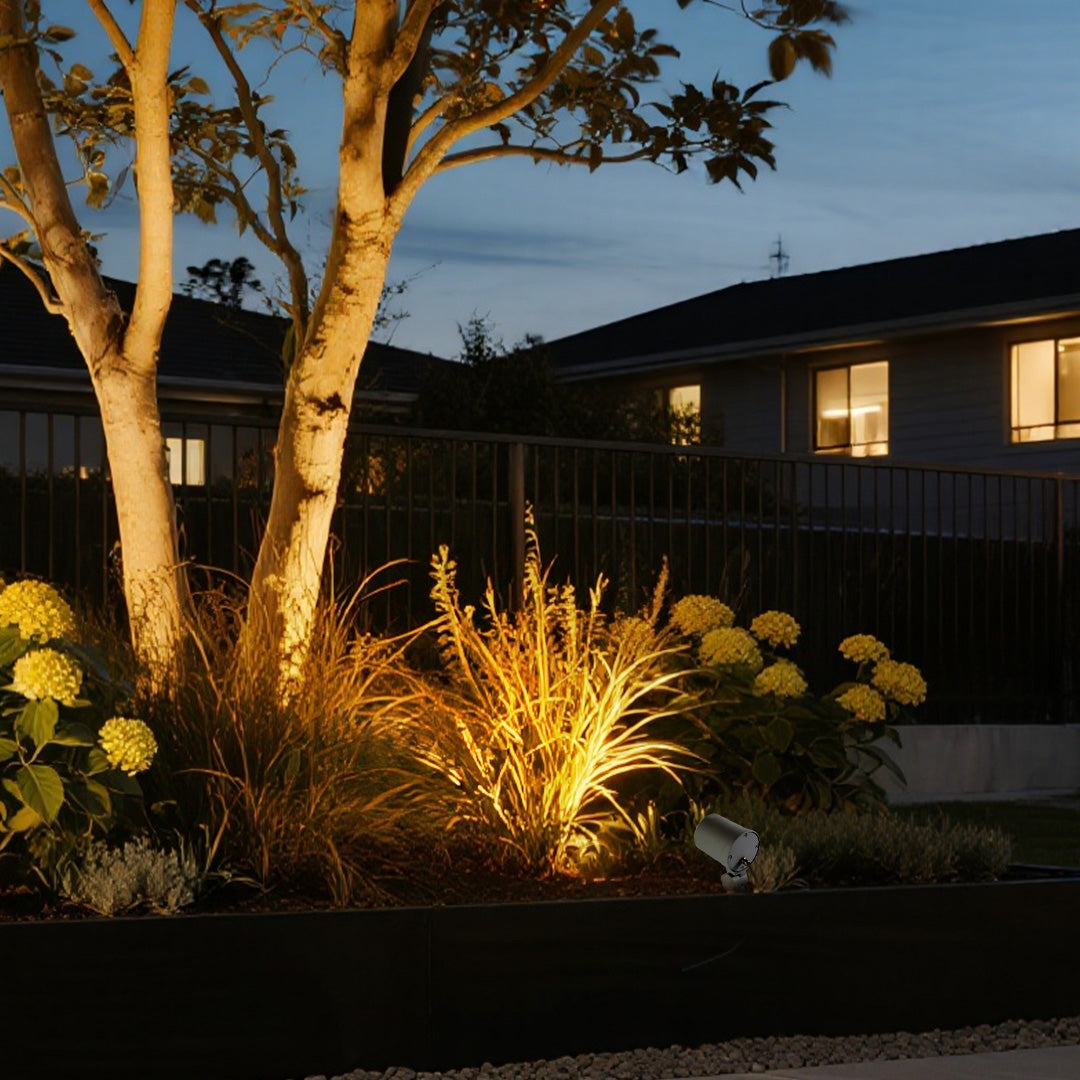 Outdoor LED Spotlight - Waterproof IP65, Low Voltage Landscape Light, Warm White 3000K, Choices from 6W to 24W