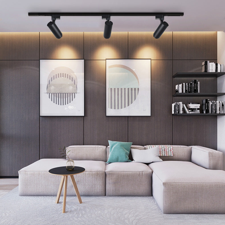 Adjustable Black Track Light Fixtures – Dimmable LED Lighting for Modern Rooms
