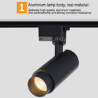 Adjustable Black Track Light Fixtures – Dimmable LED Lighting for Modern Rooms