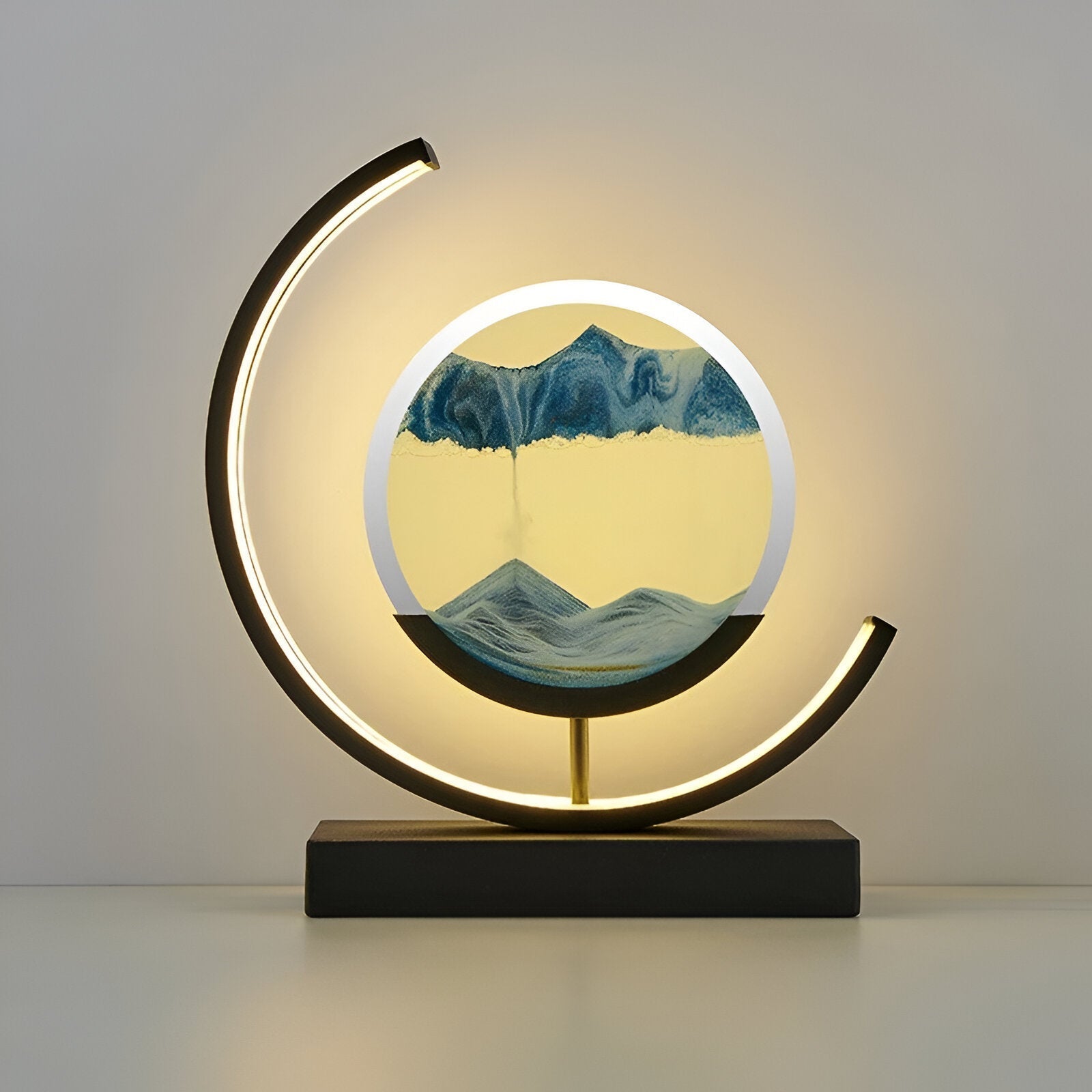 Round Frame LED Sand Art Night Light