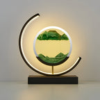 Round Frame LED Sand Art Night Light