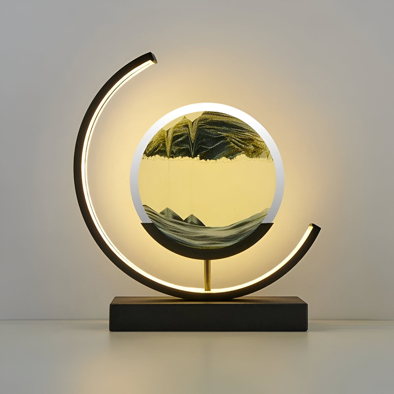 Round Frame LED Sand Art Night Light
