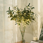 Natural Floral Accent Table Light with LED Branch Design for Home Decor