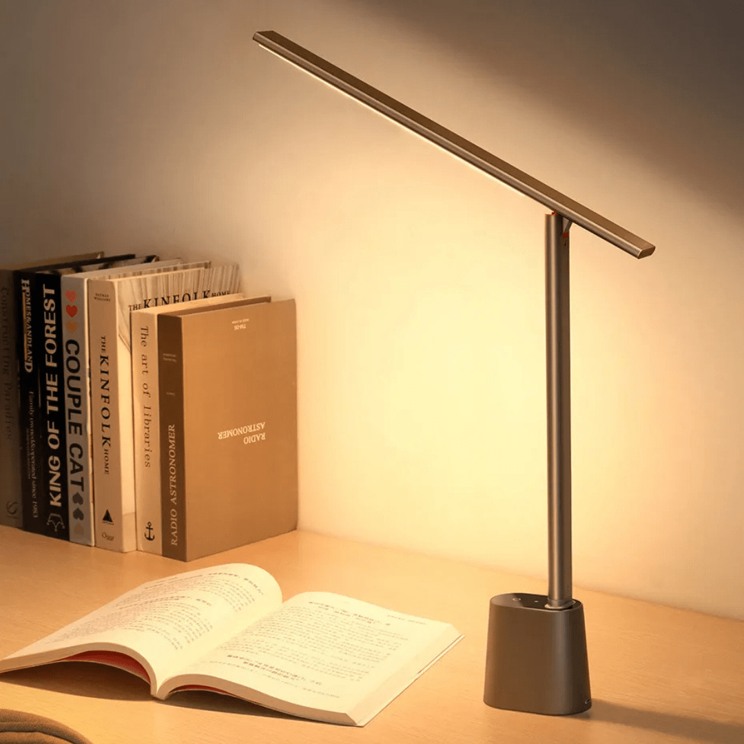 Smart LED Desk Lamp – Foldable and Rechargeable