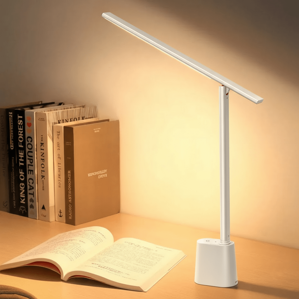 Smart LED Desk Lamp – Foldable and Rechargeable