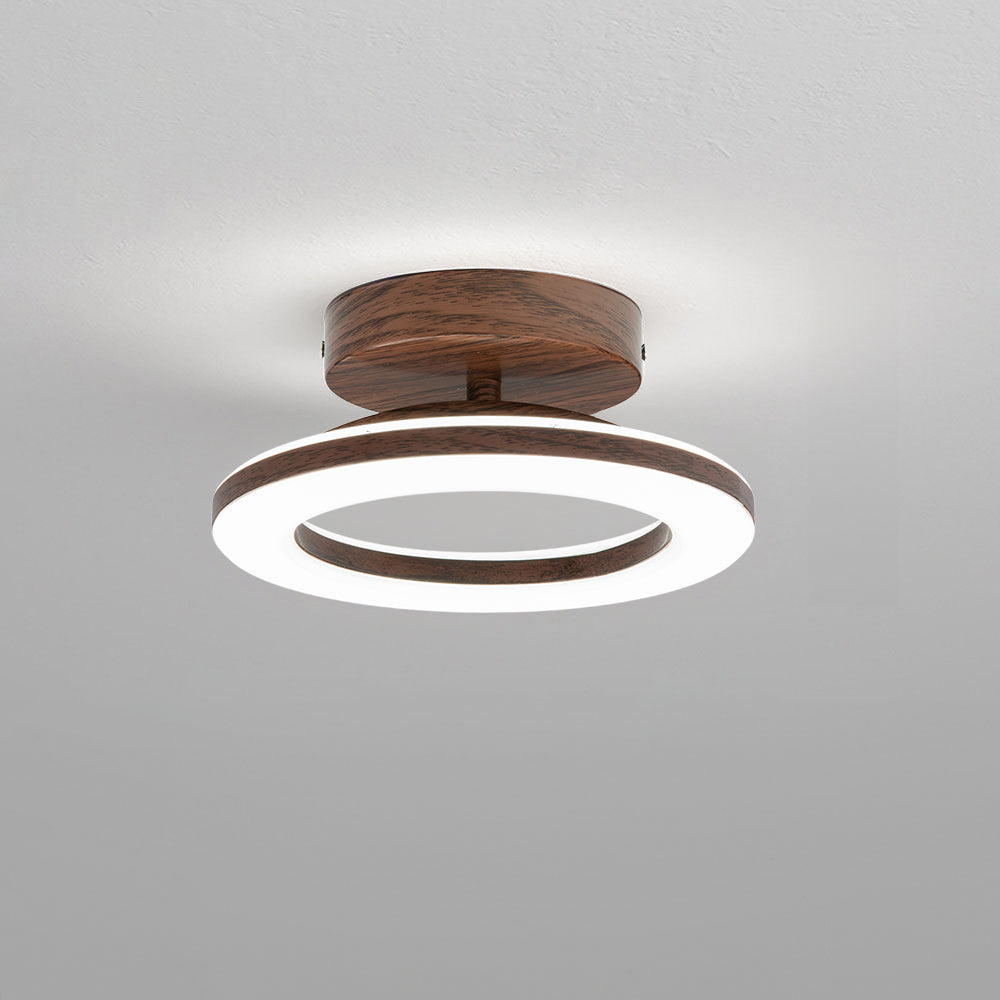 Modern Round Ceiling Light with LED - Acrylic Fixture for Hallways