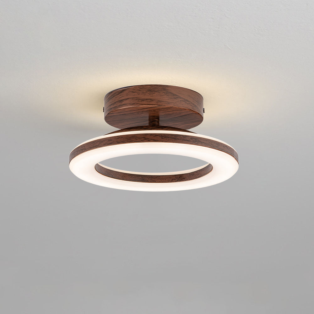 Modern Round Ceiling Light with LED - Acrylic Fixture for Hallways