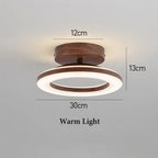 Modern Round Ceiling Light with LED - Acrylic Fixture for Hallways
