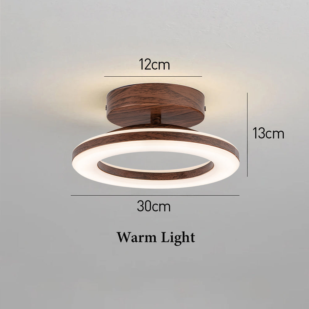 Modern Round Ceiling Light with LED - Acrylic Fixture for Hallways
