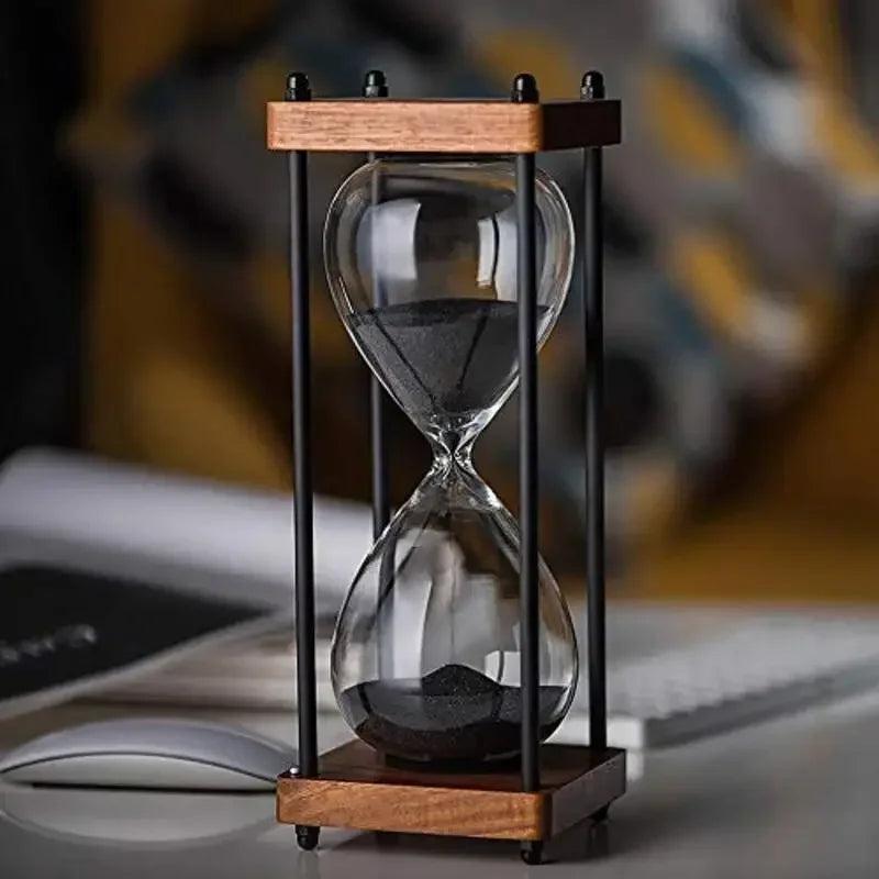 TimelessFocus 60-Minute Hourglass - Elegant Sand Timer for Enhanced Productivity