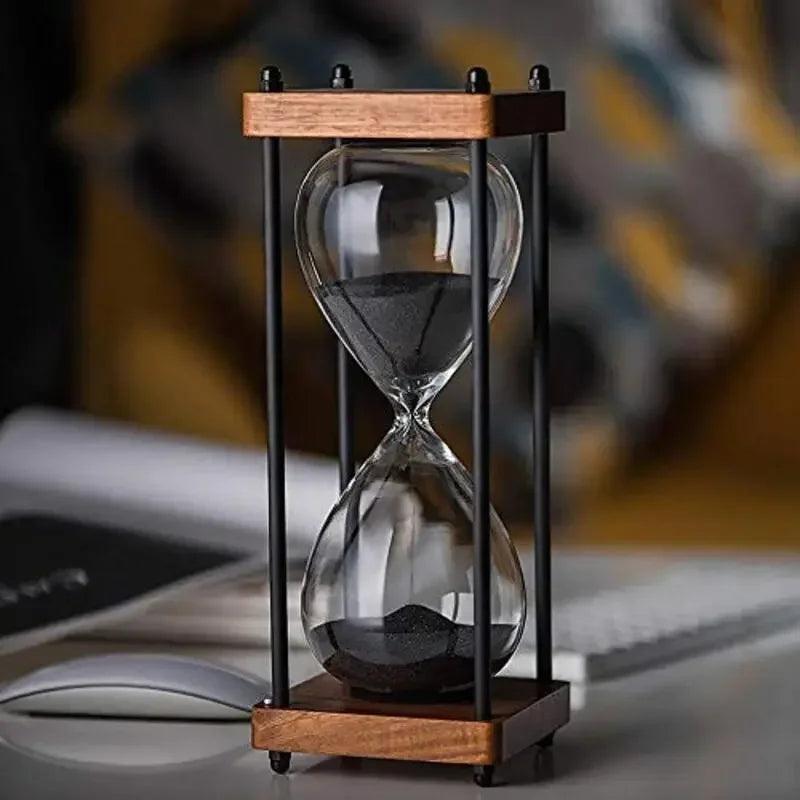 TimelessFocus 60-Minute Hourglass - Elegant Sand Timer for Enhanced Productivity