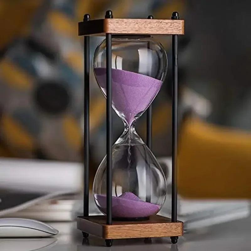 TimelessFocus 60-Minute Hourglass - Elegant Sand Timer for Enhanced Productivity