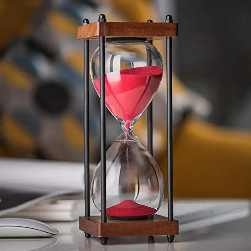 TimelessFocus 60-Minute Hourglass - Elegant Sand Timer for Enhanced Productivity