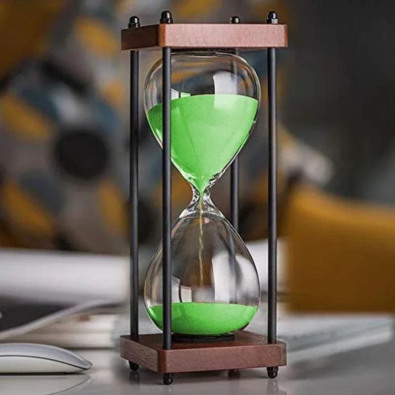 TimelessFocus 60-Minute Hourglass - Elegant Sand Timer for Enhanced Productivity