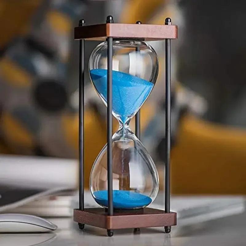 TimelessFocus 60-Minute Hourglass - Elegant Sand Timer for Enhanced Productivity