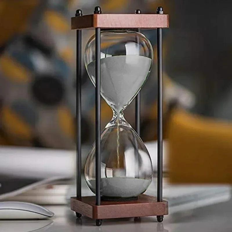 TimelessFocus 60-Minute Hourglass - Elegant Sand Timer for Enhanced Productivity