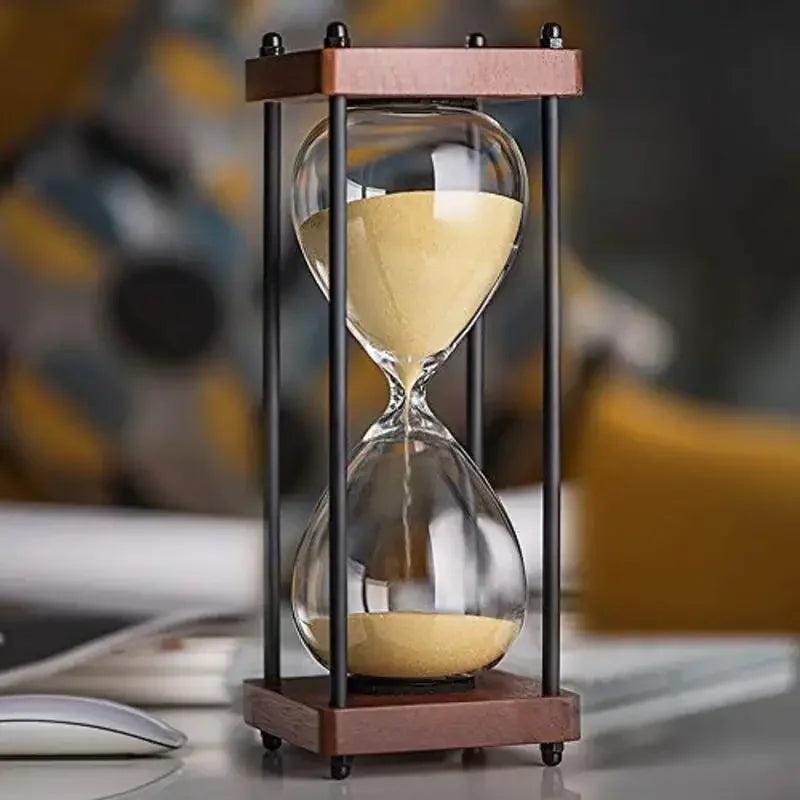 TimelessFocus 60-Minute Hourglass - Elegant Sand Timer for Enhanced Productivity