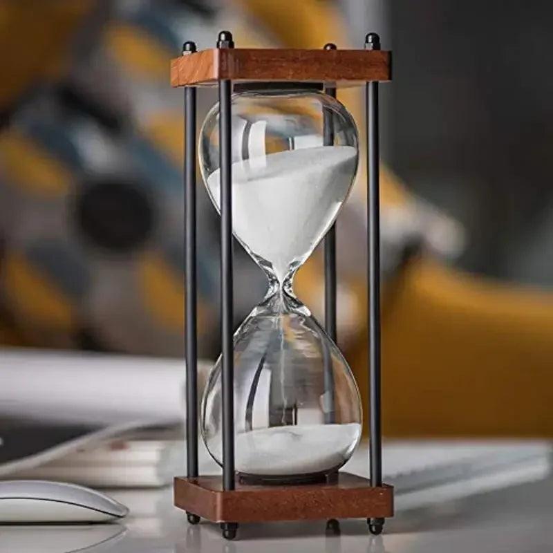 TimelessFocus 60-Minute Hourglass - Elegant Sand Timer for Enhanced Productivity