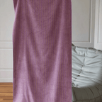 Chic Lavender Striped Cotton Bath Towel