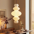Pendant Light with Layered Rice Paper Design