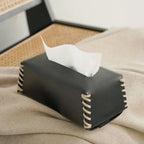 Elegance Leather Tissue Holder for Modern Spaces