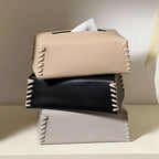 Elegance Leather Tissue Holder for Modern Spaces
