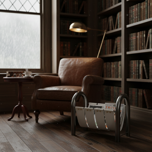 Chic Leather Magazine Holder for Stylish Spaces