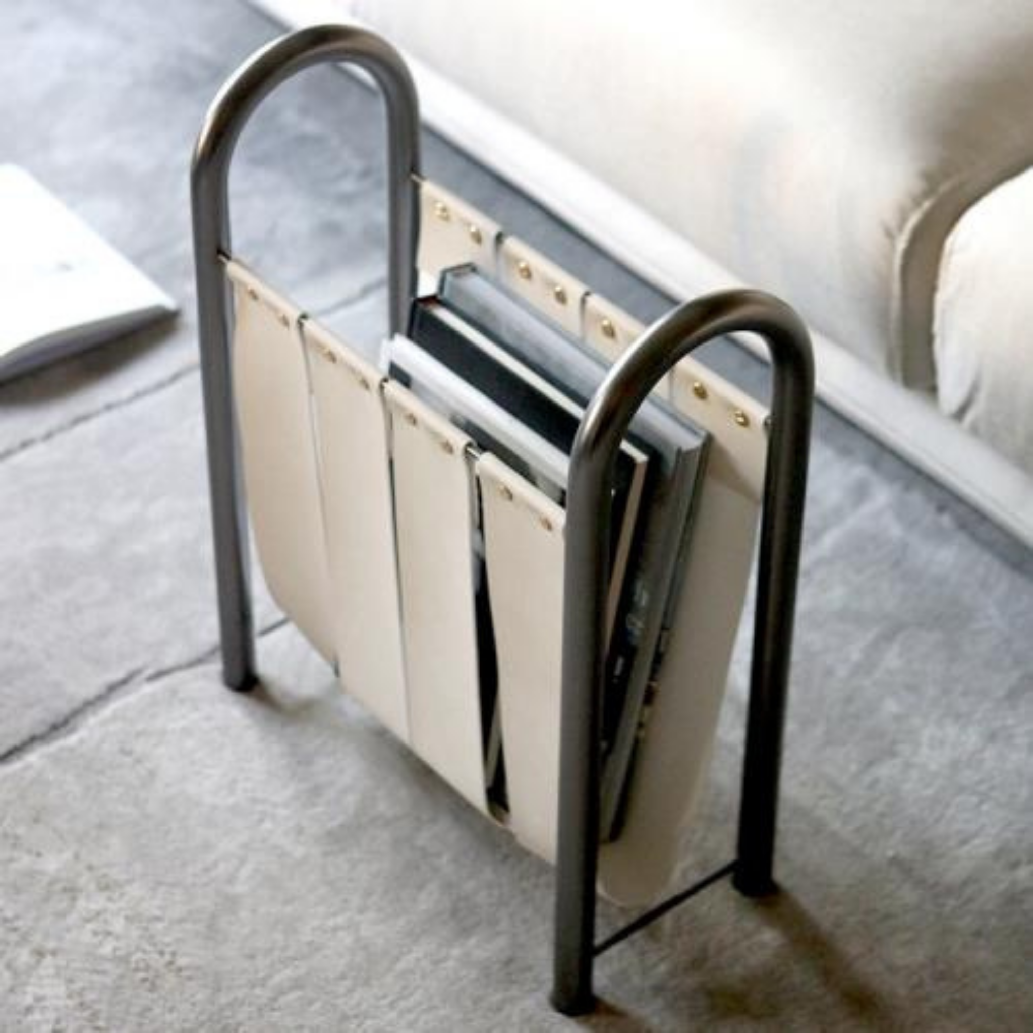 Chic Leather Magazine Holder for Stylish Spaces