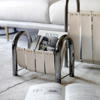 Chic Leather Magazine Holder for Stylish Spaces