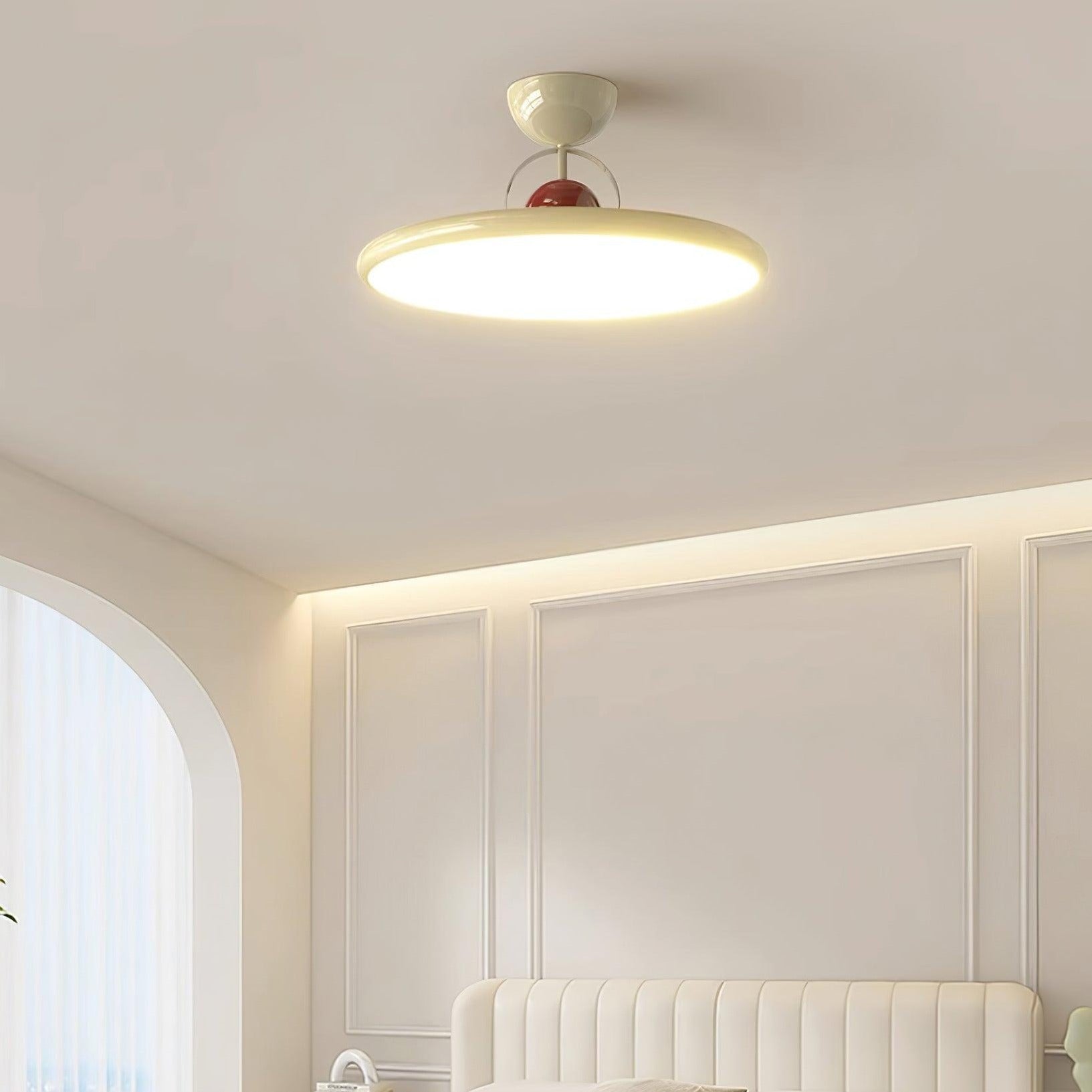 Modern Flush Mount Ceiling Light with Integrated LED - Elegant Design