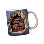 Literary Haven Mug - Your Bookshelf Companion