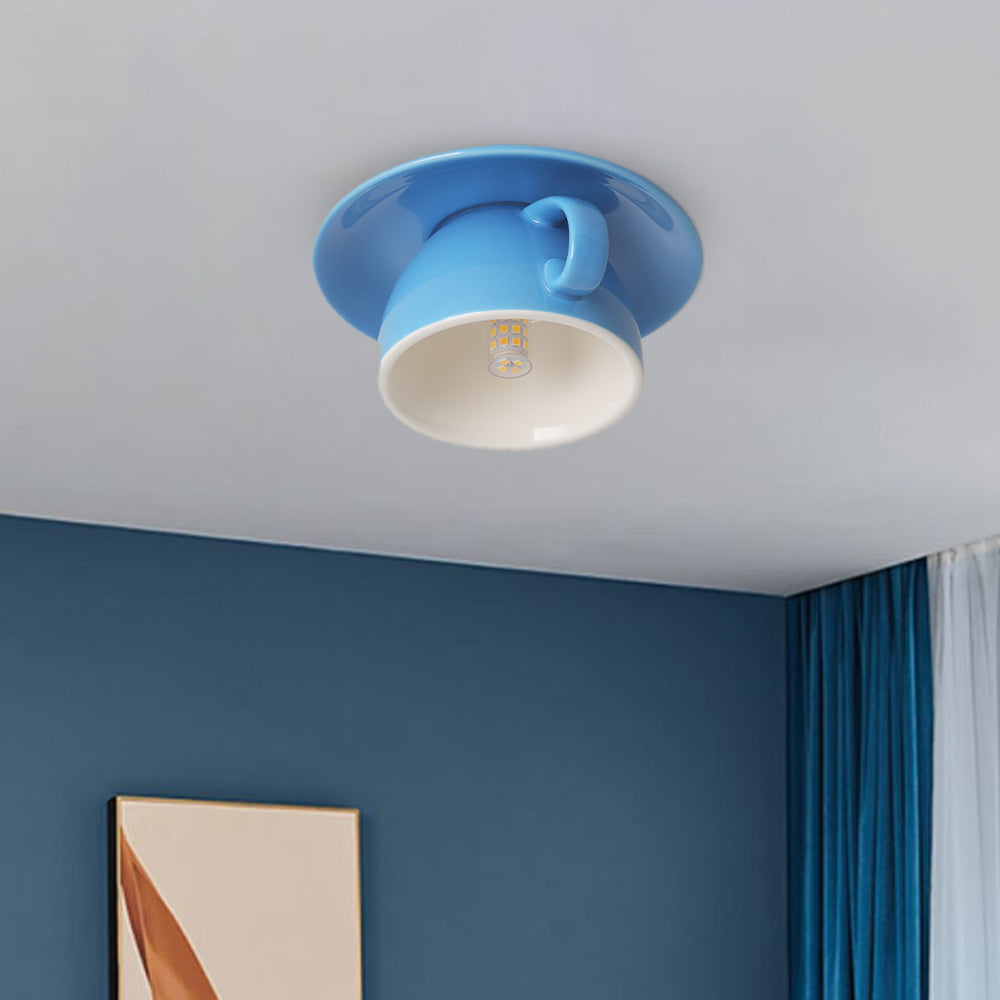 Cup-Style Ceiling Light with Minimalist Design