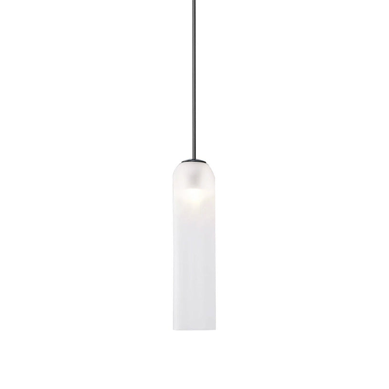 Adjustable Height Glass Pendant Light – Modern Long Tube Design for Kitchen Island – Various Color Choices