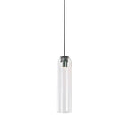 Adjustable Height Glass Pendant Light – Modern Long Tube Design for Kitchen Island – Various Color Choices