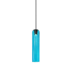 Adjustable Height Glass Pendant Light – Modern Long Tube Design for Kitchen Island – Various Color Choices