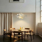 Soft Ivory Glass Pendant Light for Contemporary Interiors