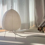 Zen Minimalist Table Lamp with Japanese Rice Paper Design